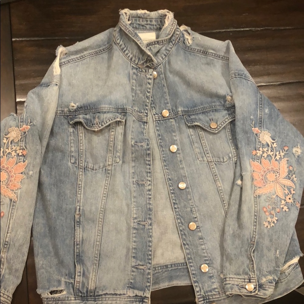 american eagle jean jacket - Picture 1 of 2